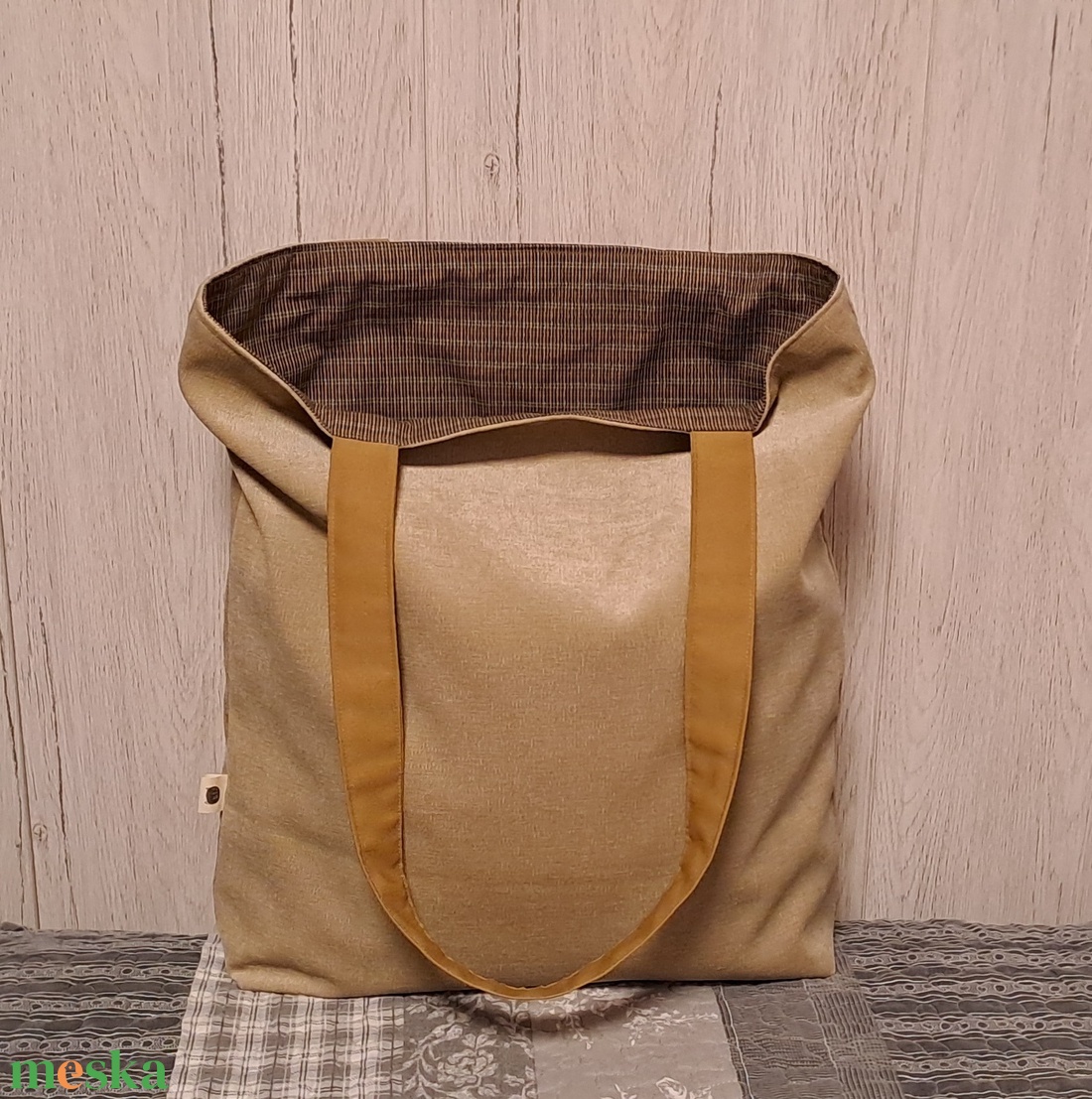 Narancsos tél  :) szatyor, ökotáska, válltáska - táska & tok - bevásárlás & shopper táska - shopper, textiltáska, szatyor - Meska.hu