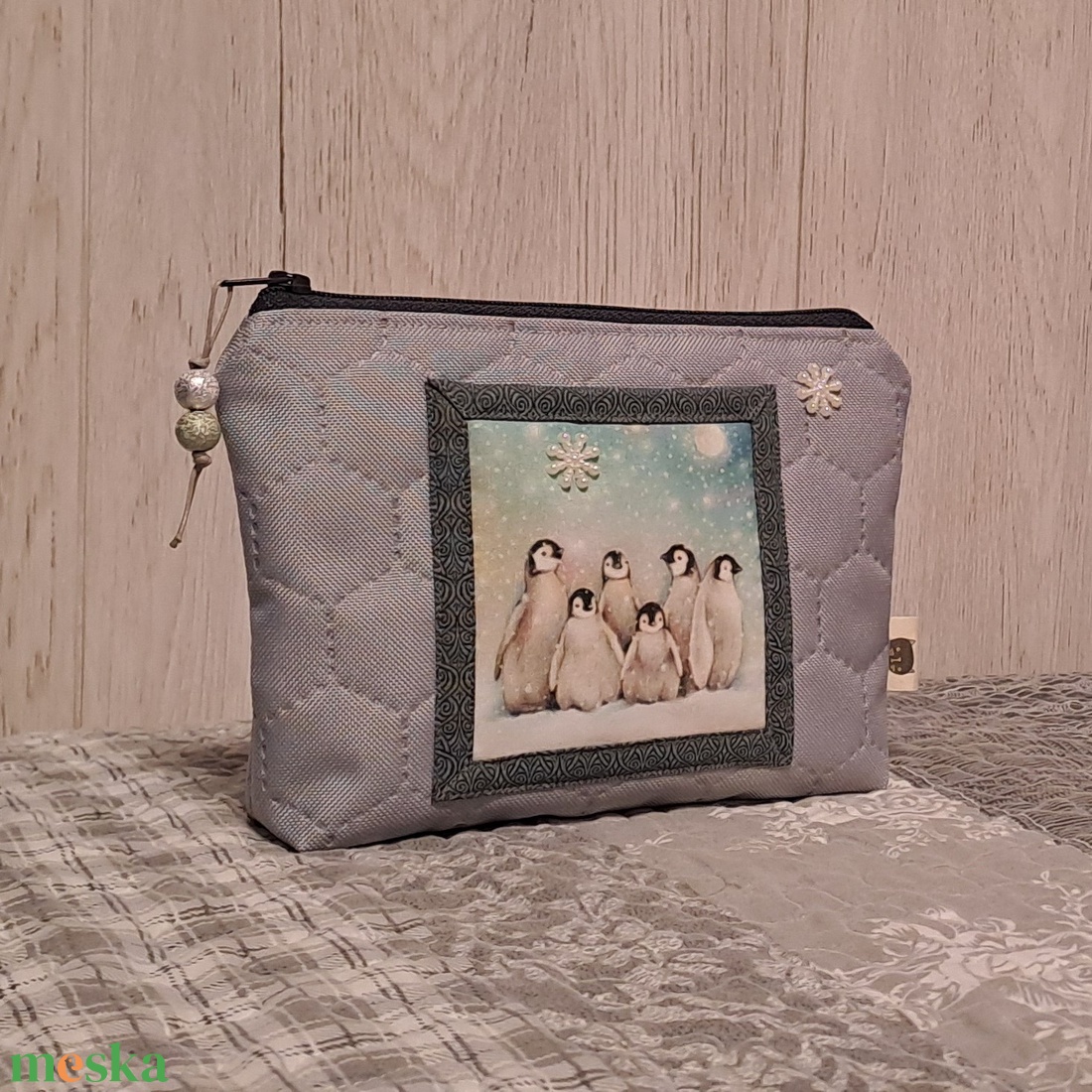 Pingvincsapat :) neszesszer/sminktáska/irattartó - táska & tok - neszesszer - Meska.hu