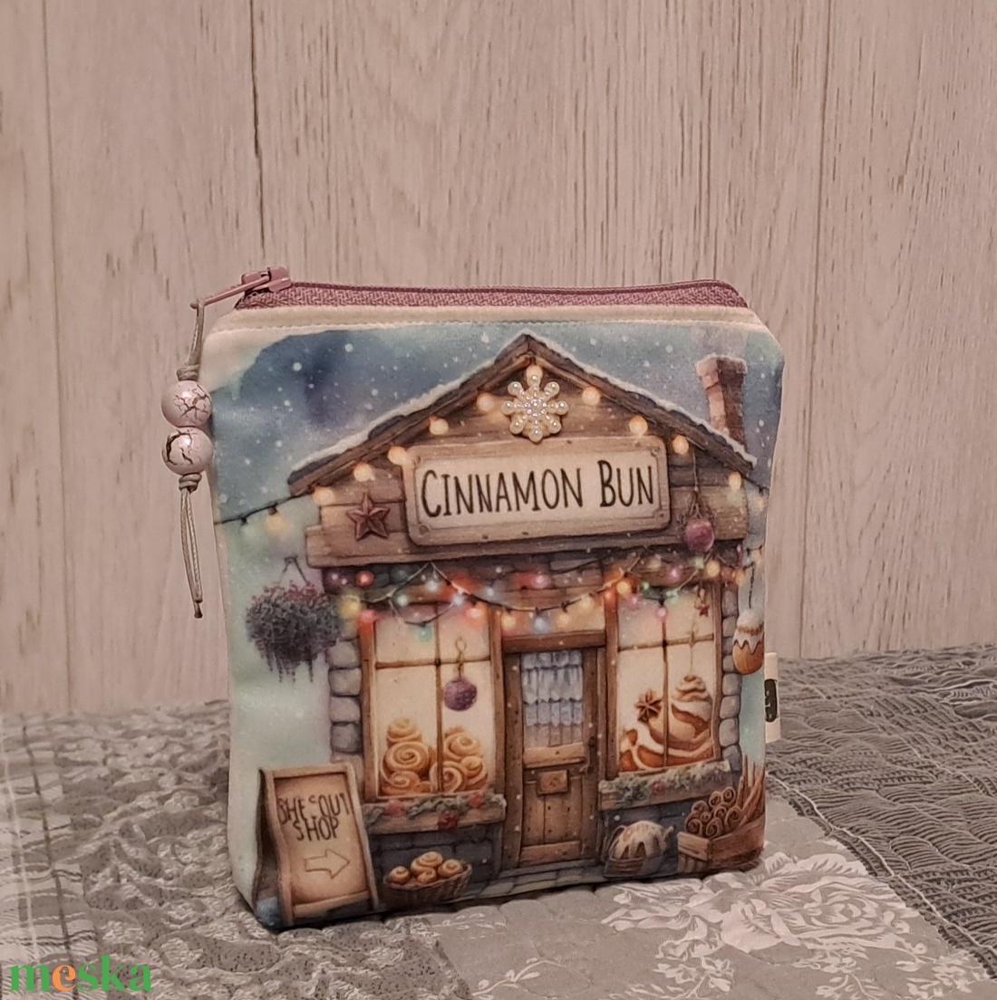 Fahéjas süti :) neszesszer/sminktáska/betéttartó - táska & tok - neszesszer - Meska.hu