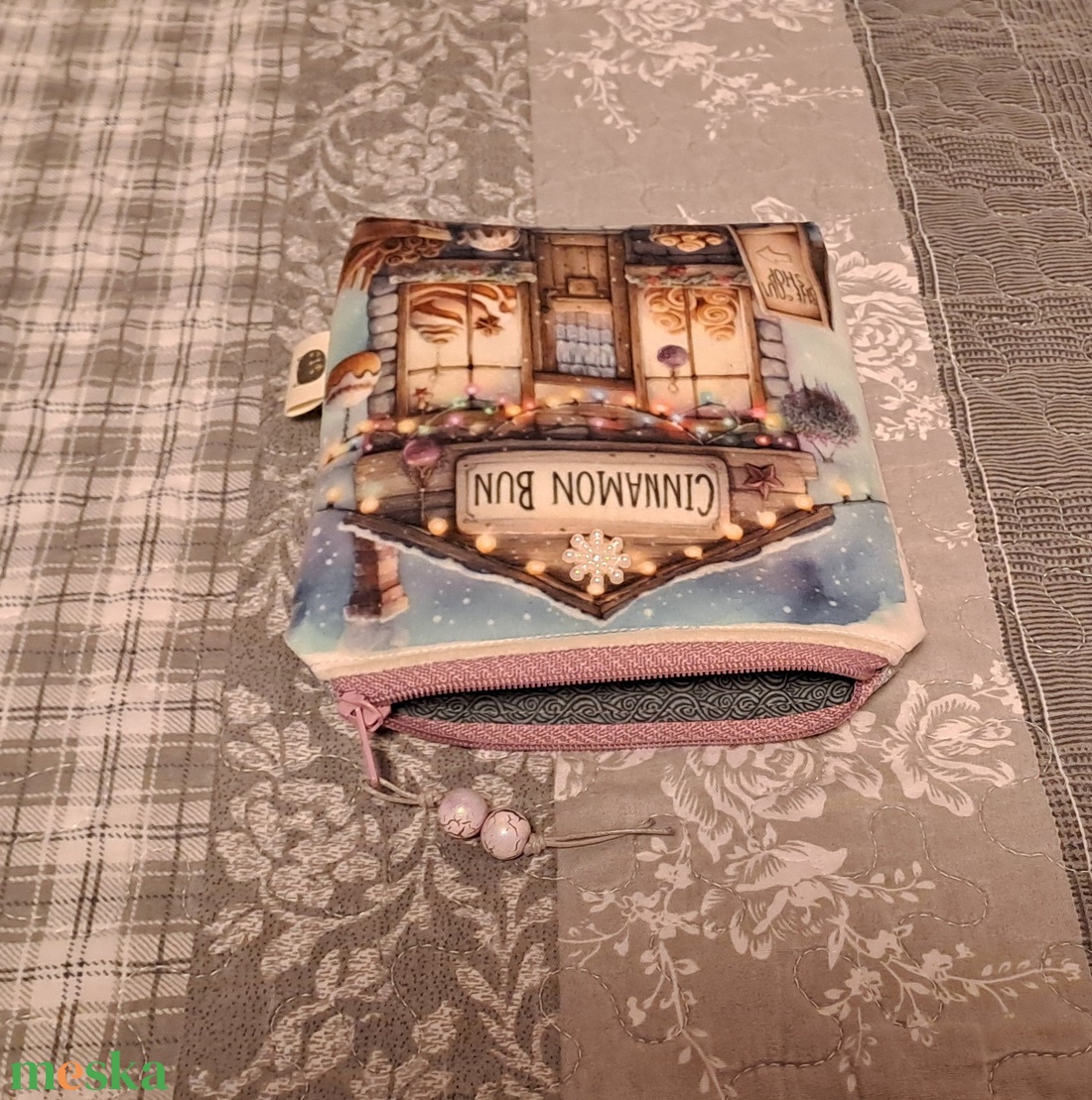 Fahéjas süti :) neszesszer/sminktáska/betéttartó - táska & tok - neszesszer - Meska.hu