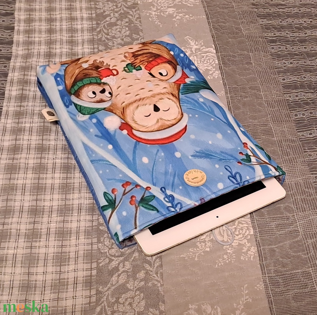 Bagolycsalád :) könyvtasak, könyvtok, tablet tok - táska & tok - ebook & tablet tok - Meska.hu