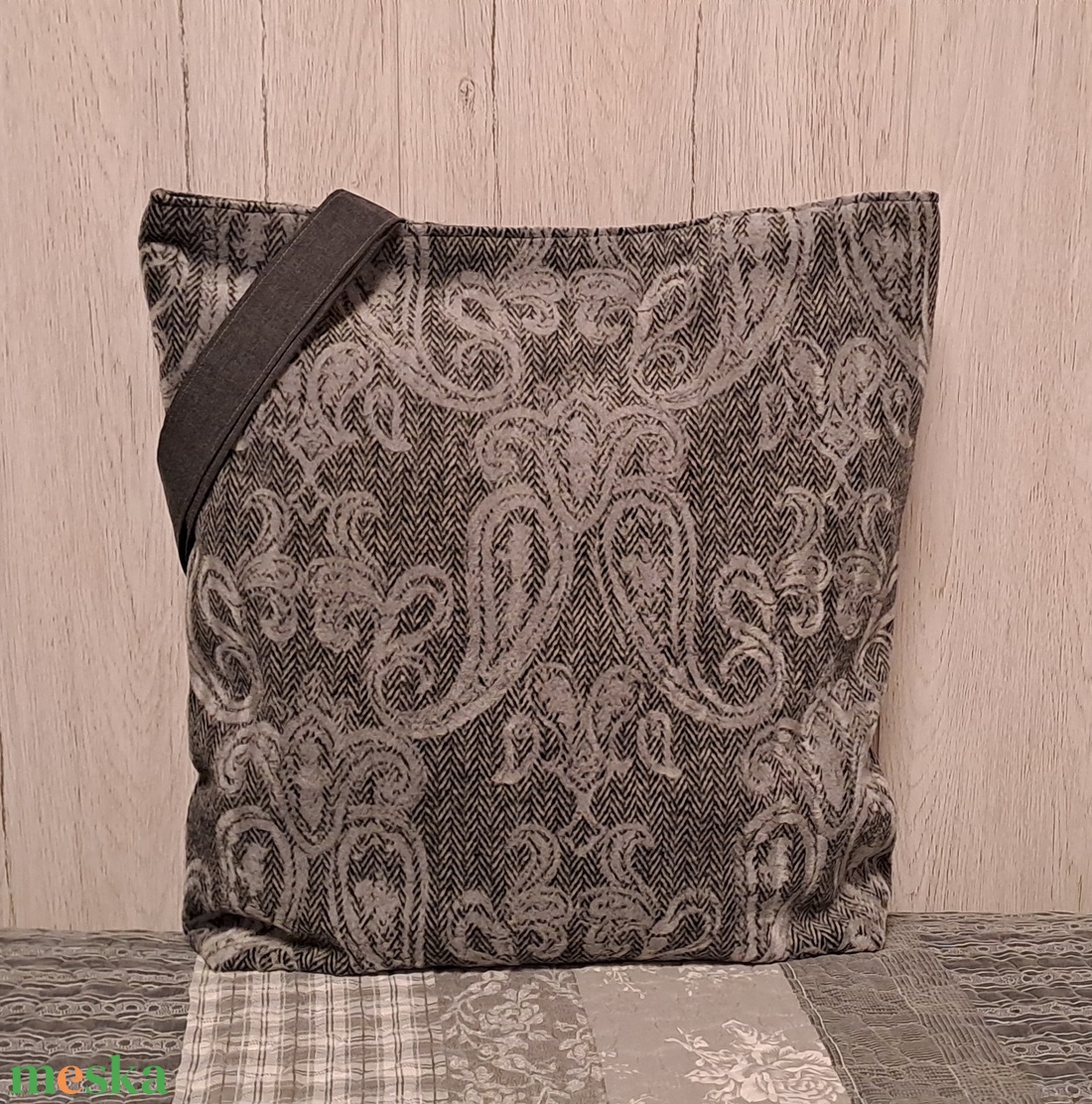 Vintage hangulat :) szatyor, ökotáska, válltáska - táska & tok - bevásárlás & shopper táska - shopper, textiltáska, szatyor - Meska.hu