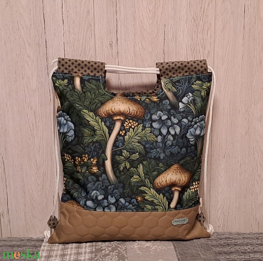 Gombák :) - hátiszatyor, tornazsák, gymbag - táska & tok - hátizsák - tornazsák, gymbag - Meska.hu