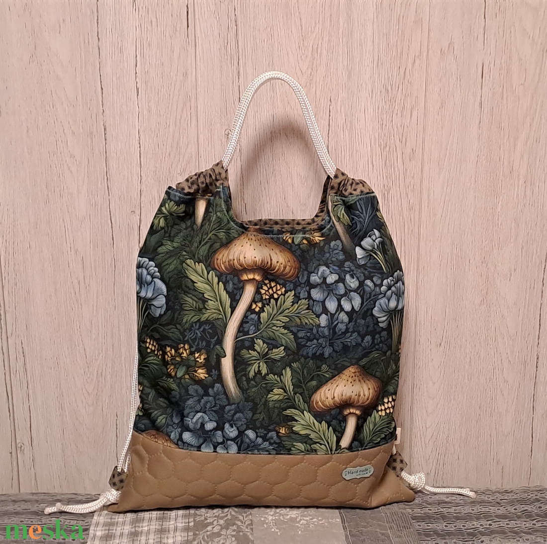 Gombák :) - hátiszatyor, tornazsák, gymbag - táska & tok - hátizsák - tornazsák, gymbag - Meska.hu