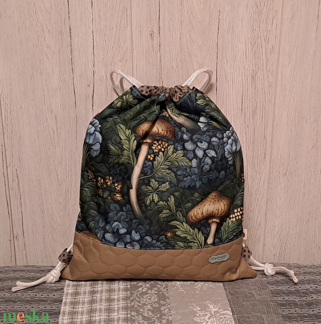 Gombák :) - hátiszatyor, tornazsák, gymbag - táska & tok - hátizsák - tornazsák, gymbag - Meska.hu