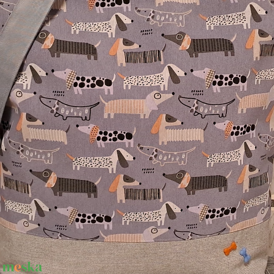 Tacskók 2.0 :) szatyor, ökotáska, válltáska - táska & tok - bevásárlás & shopper táska - shopper, textiltáska, szatyor - Meska.hu