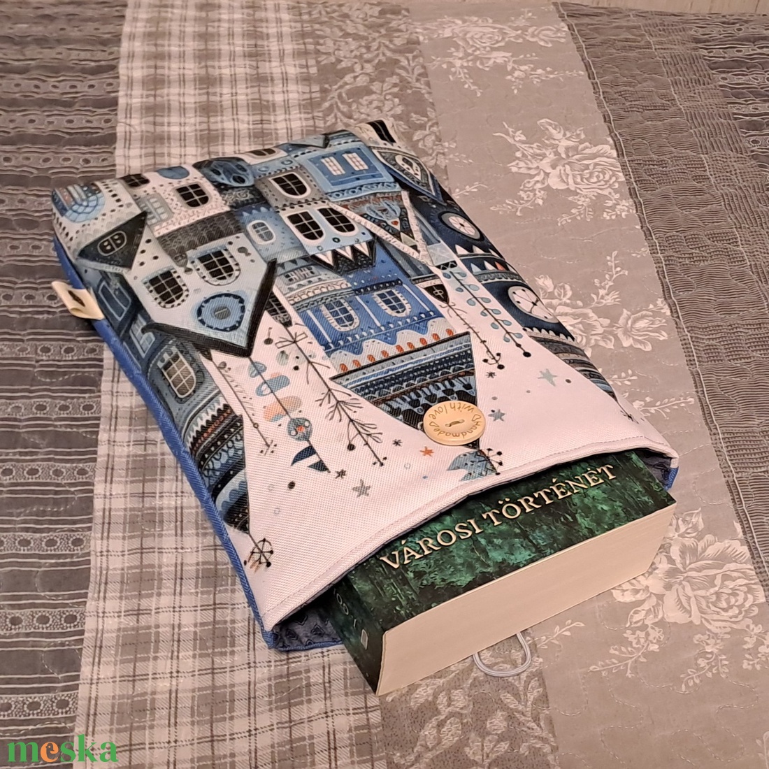 Város kékben :) könyvtasak, könyvtok, tablet tok - táska & tok - ebook & tablet tok - Meska.hu