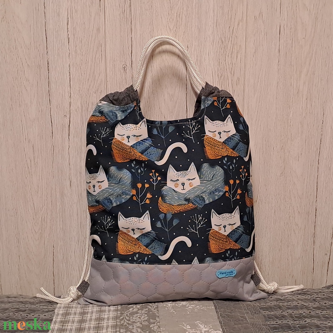 Sálas macsekok :) - hátiszatyor, tornazsák, gymbag - táska & tok - hátizsák - tornazsák, gymbag - Meska.hu