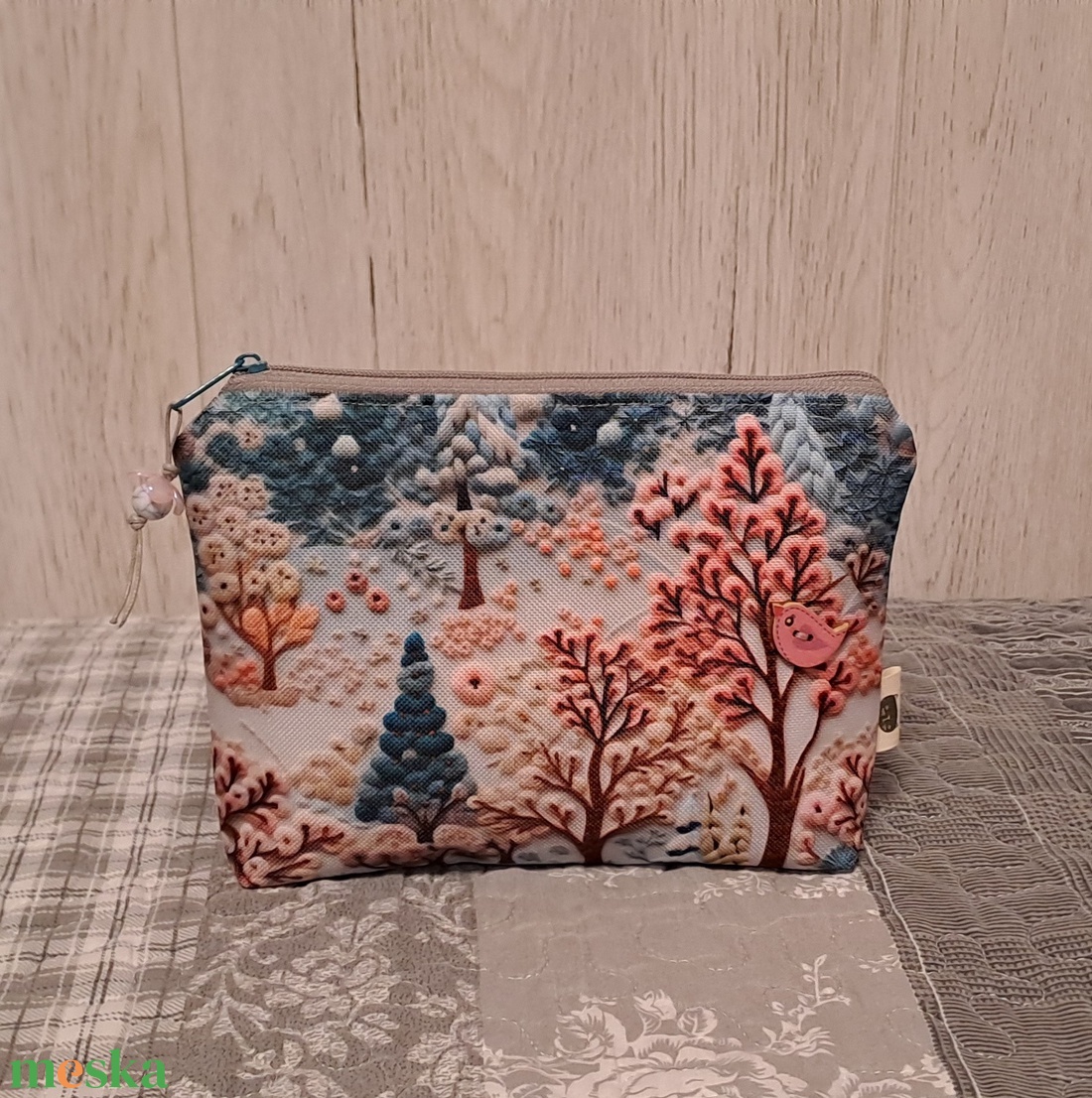 Hímzett táj :) neszesszer/sminktáska/irattartó - táska & tok - neszesszer - Meska.hu