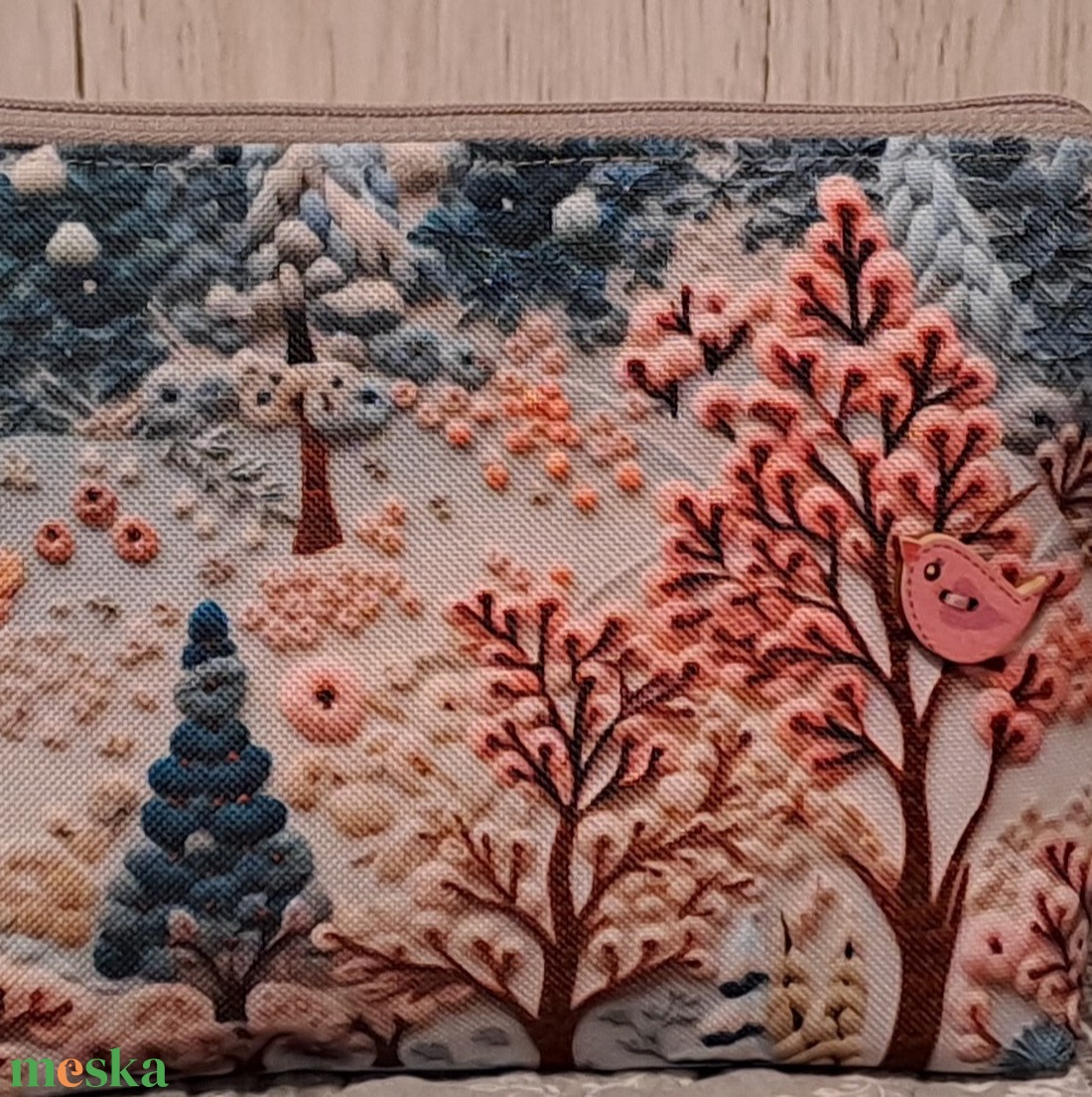 Hímzett táj :) neszesszer/sminktáska/irattartó - táska & tok - neszesszer - Meska.hu