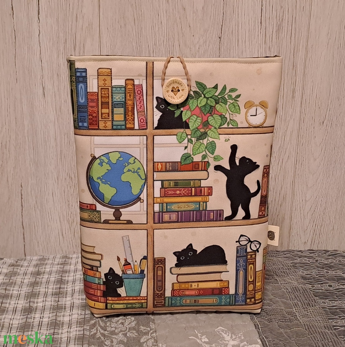 Cicás könyvespolc :) könyvtasak, könyvtok, tablet tok - táska & tok - ebook & tablet tok - Meska.hu