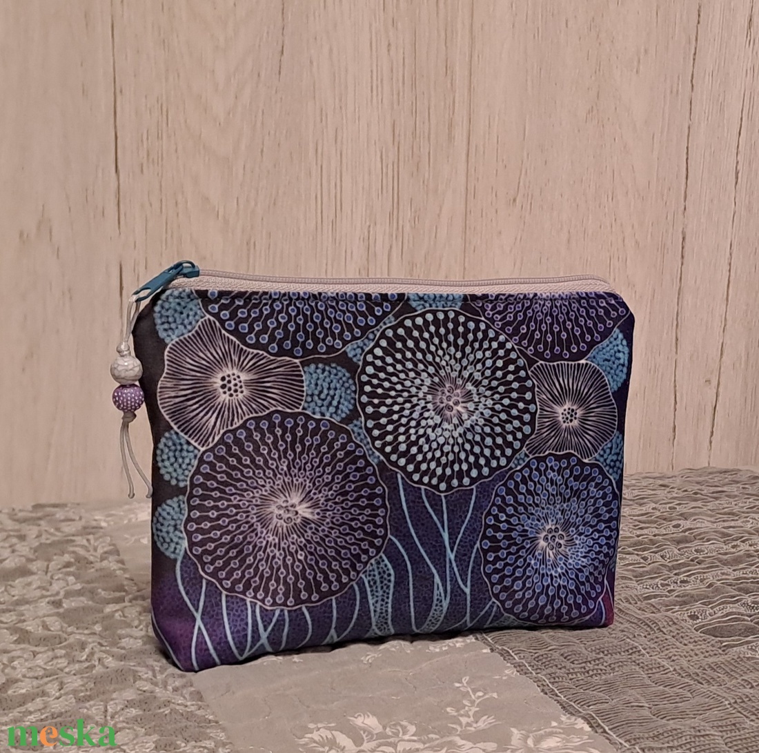 Lila-türkiz  :) neszesszer/sminktáska/irattartó - táska & tok - neszesszer - Meska.hu