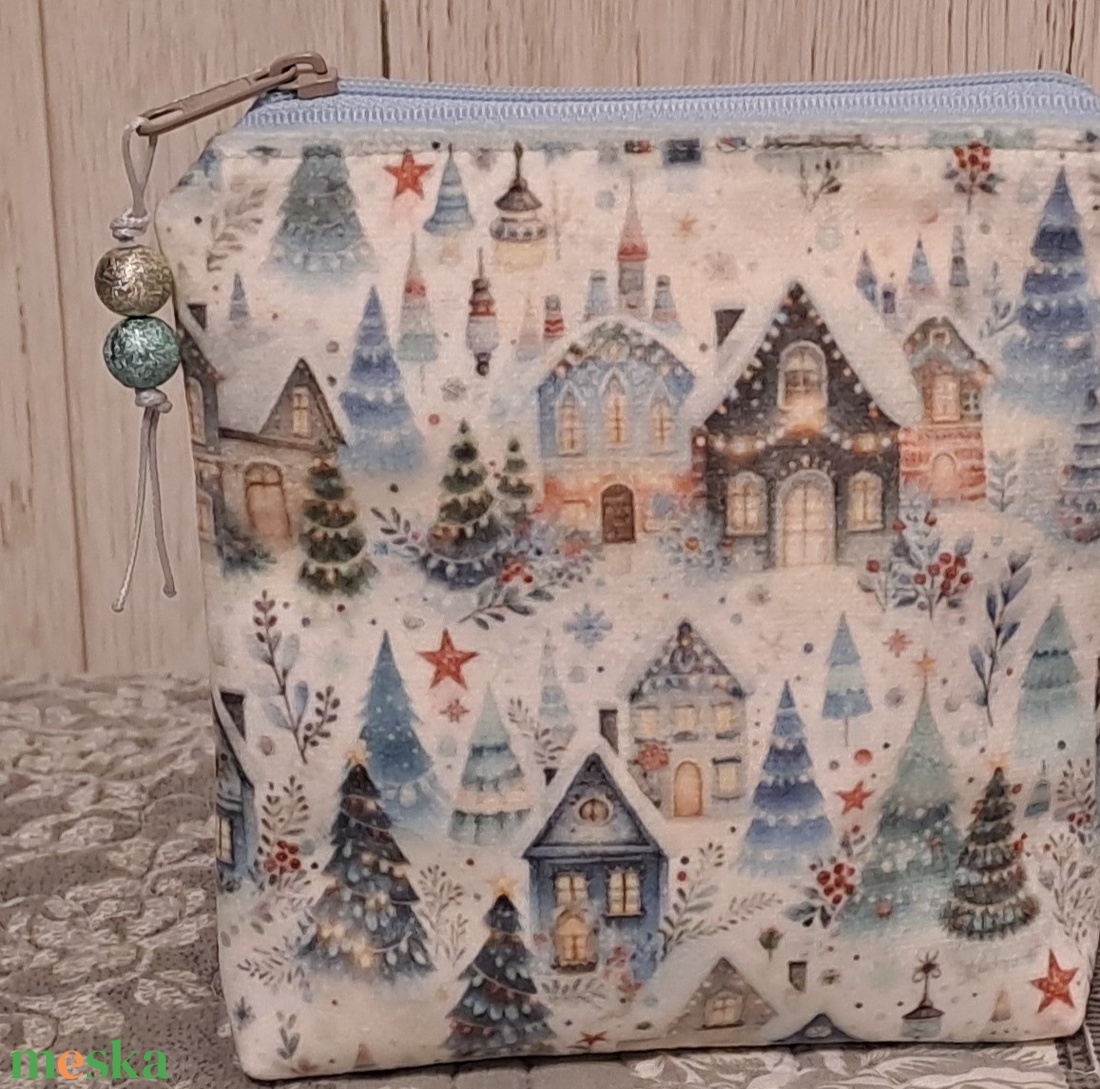 Téli táj :) neszesszer/sminktáska/betéttartó - táska & tok - neszesszer - Meska.hu