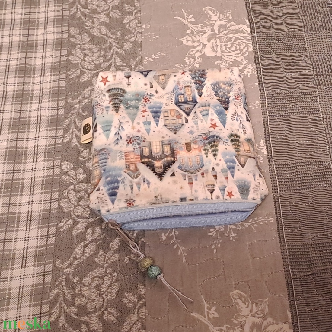 Téli táj :) neszesszer/sminktáska/betéttartó - táska & tok - neszesszer - Meska.hu