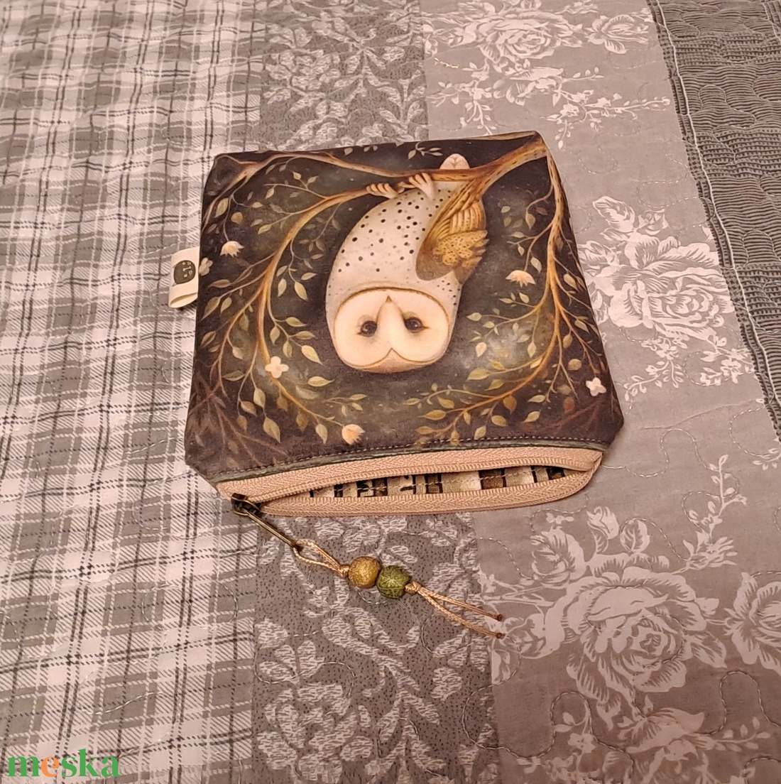 Bagoly :) neszesszer/sminktáska/betéttartó - táska & tok - neszesszer - Meska.hu