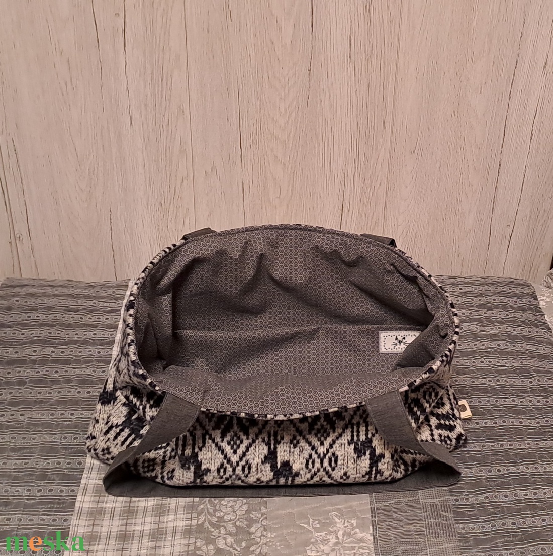 Norvég minta :) szatyor, ökotáska, válltáska - táska & tok - bevásárlás & shopper táska - shopper, textiltáska, szatyor - Meska.hu