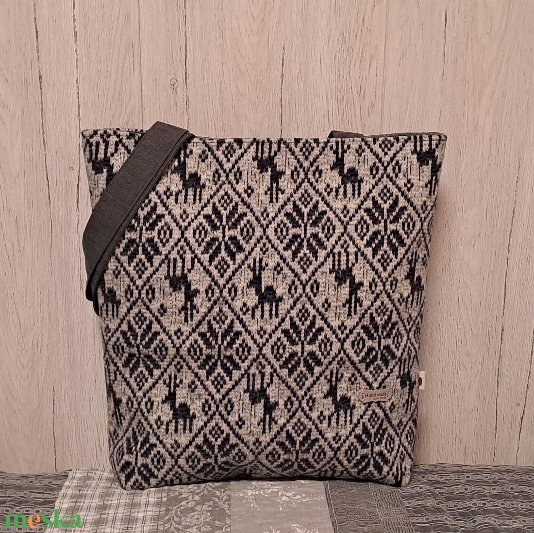 Norvég minta :) szatyor, ökotáska, válltáska - táska & tok - bevásárlás & shopper táska - shopper, textiltáska, szatyor - Meska.hu