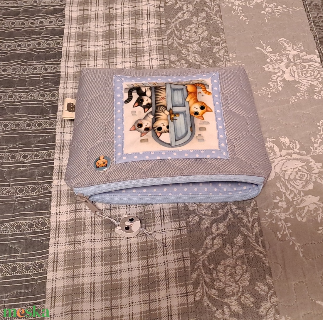 Kukucskáló cicusok :) neszesszer/sminktáska/irattartó - táska & tok - neszesszer - Meska.hu