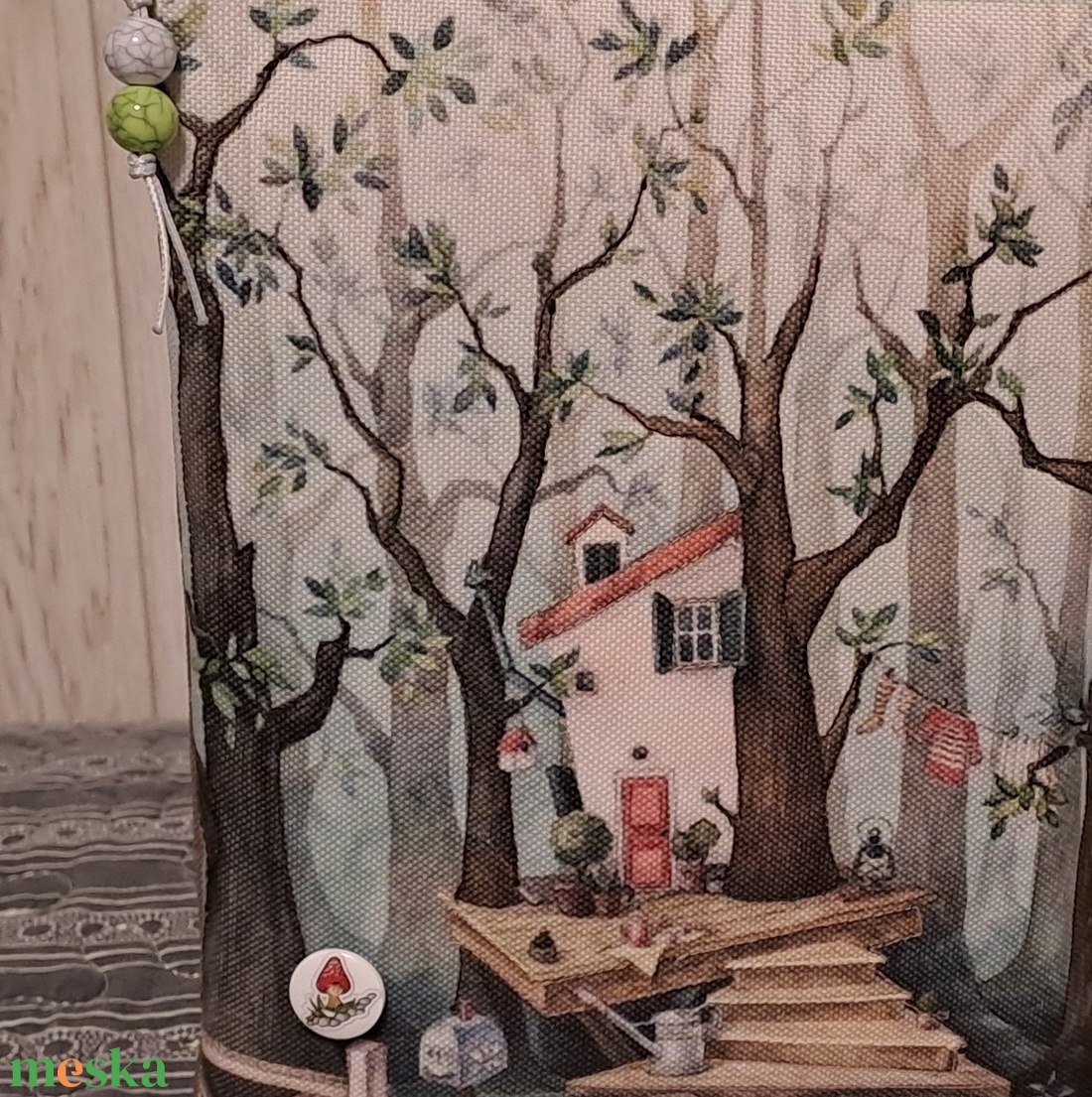 Erdő mélyén házikó :) e-book/notesz tok - táska & tok - ebook & tablet tok - Meska.hu