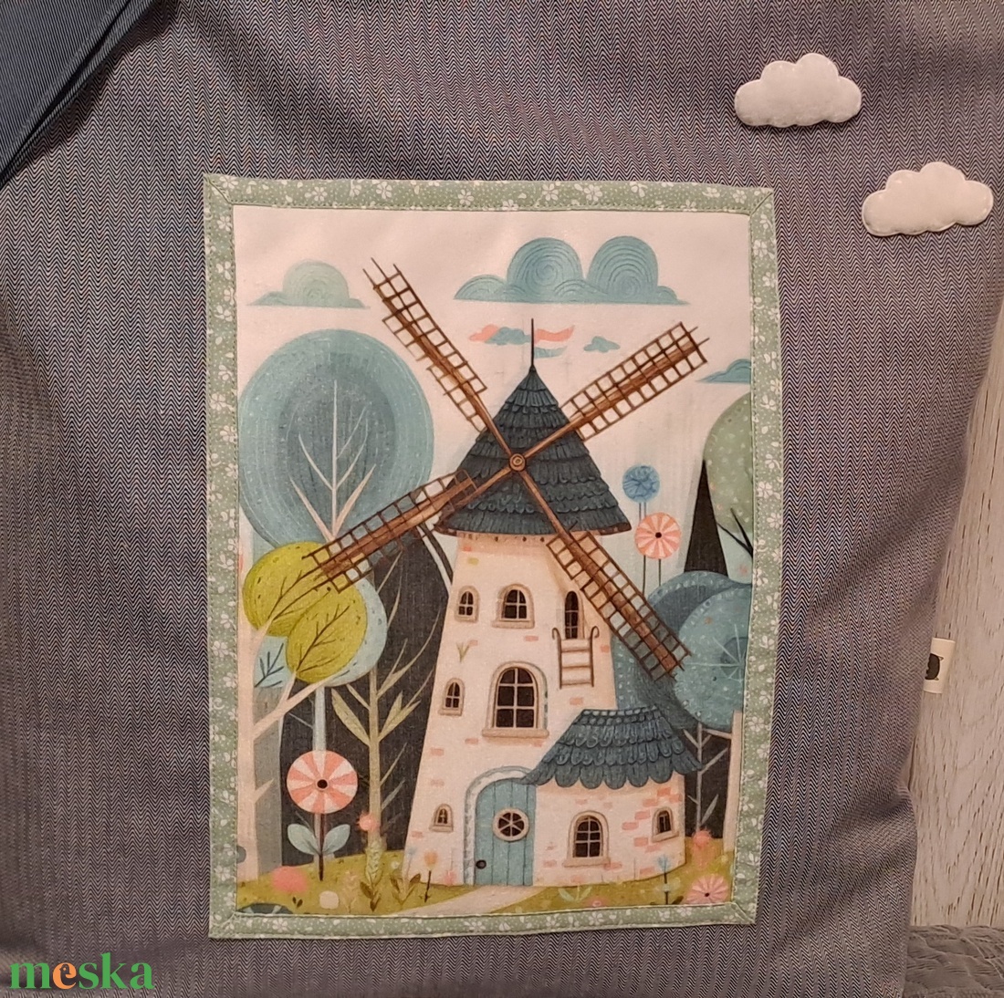 Malom :) szatyor, ökotáska, válltáska - táska & tok - bevásárlás & shopper táska - shopper, textiltáska, szatyor - Meska.hu