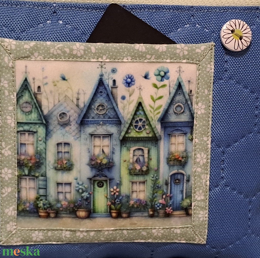 Zöld és kék  :) neszesszer/sminktáska/irattartó - táska & tok - neszesszer - Meska.hu