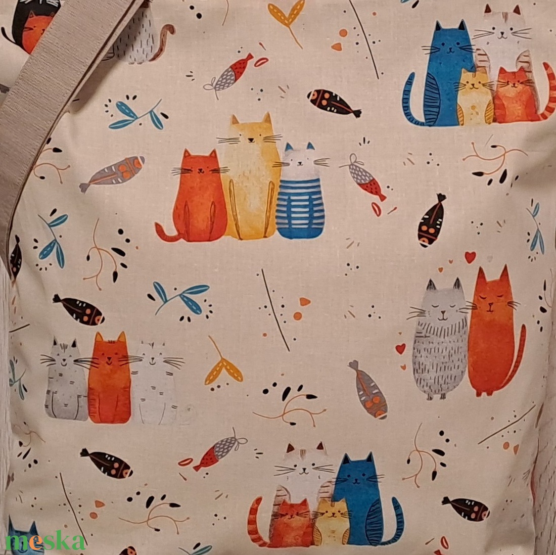 Vicces cicák :) kifordítom-befordítom szatyor, ökotáska, válltáska - táska & tok - bevásárlás & shopper táska - shopper, textiltáska, szatyor - Meska.hu