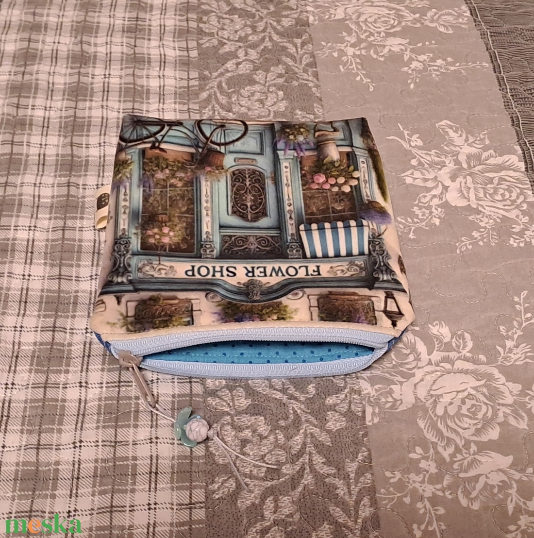 Flower shop :) neszesszer/sminktáska/betéttartó - táska & tok - neszesszer - Meska.hu