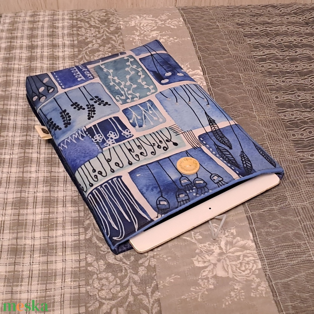 Csupa kék :) könyvtasak, könyvtok, tablet tok - táska & tok - ebook & tablet tok - Meska.hu