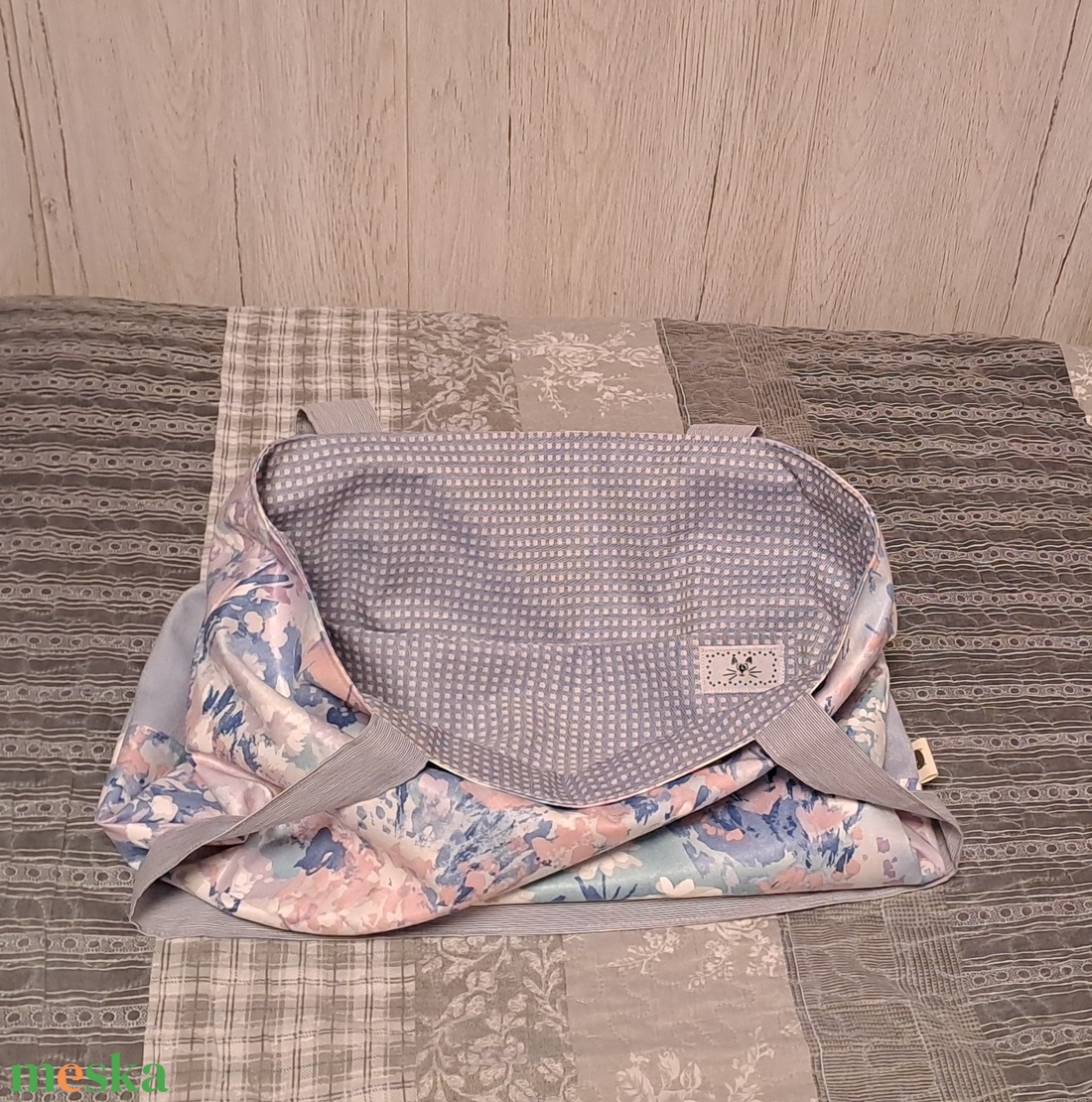 tavaszi hangulat :) szatyor, ökotáska, válltáska - táska & tok - bevásárlás & shopper táska - shopper, textiltáska, szatyor - Meska.hu