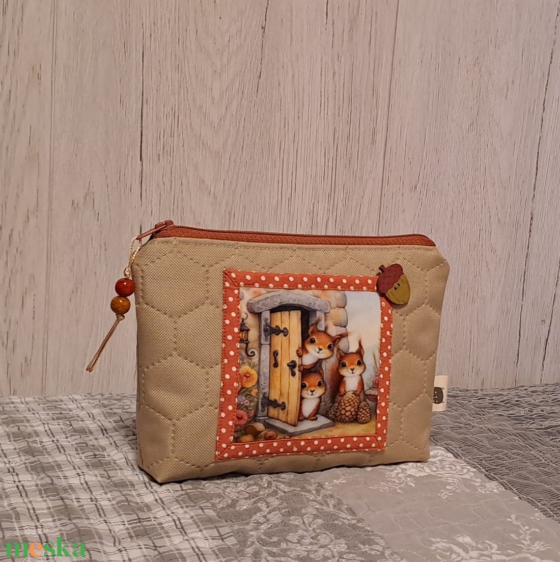 Mókusok :) neszesszer/sminktáska/irattartó - táska & tok - neszesszer - Meska.hu