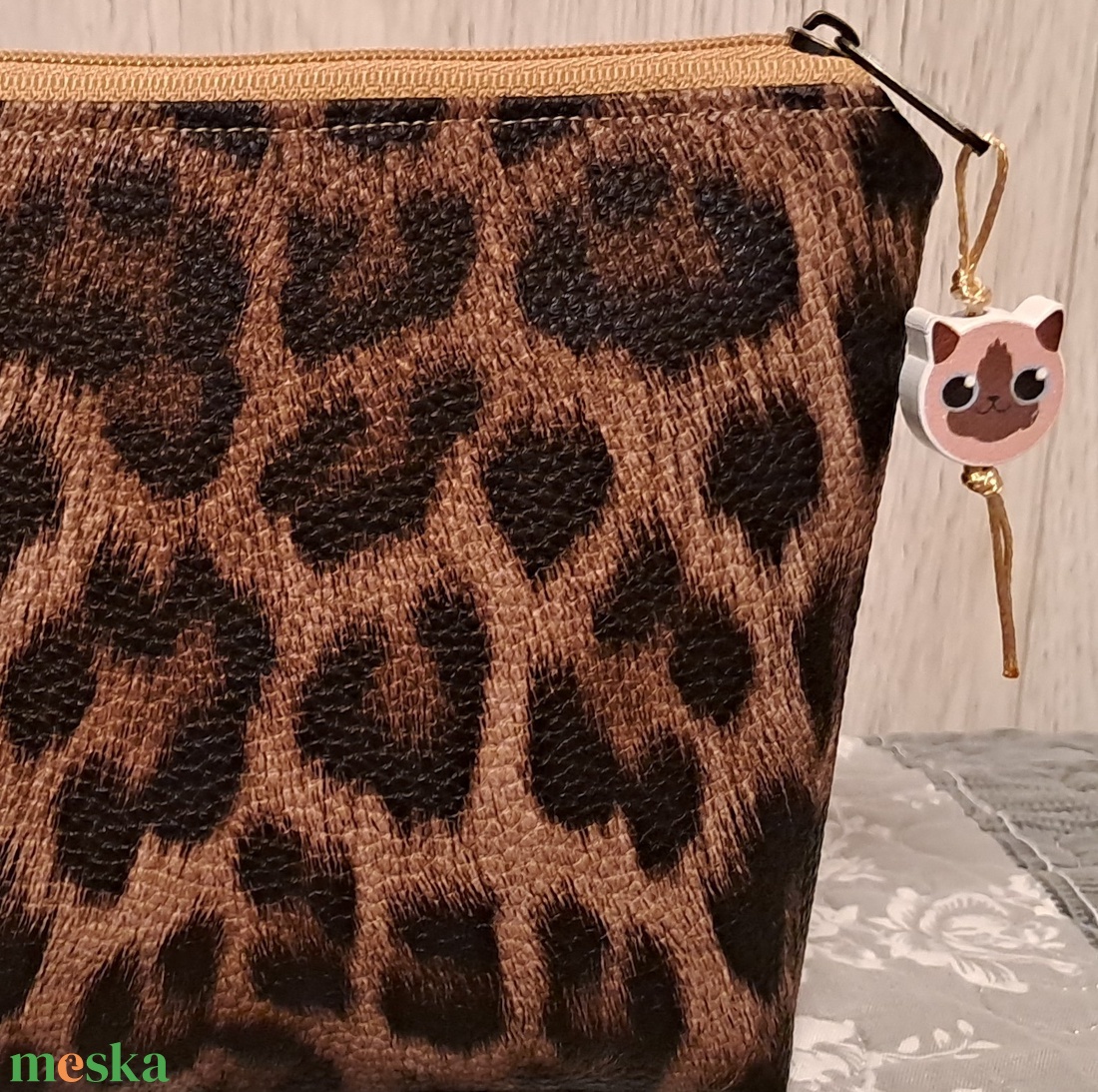 Párduc :) neszesszer/sminktáska/irattartó - táska & tok - neszesszer - Meska.hu