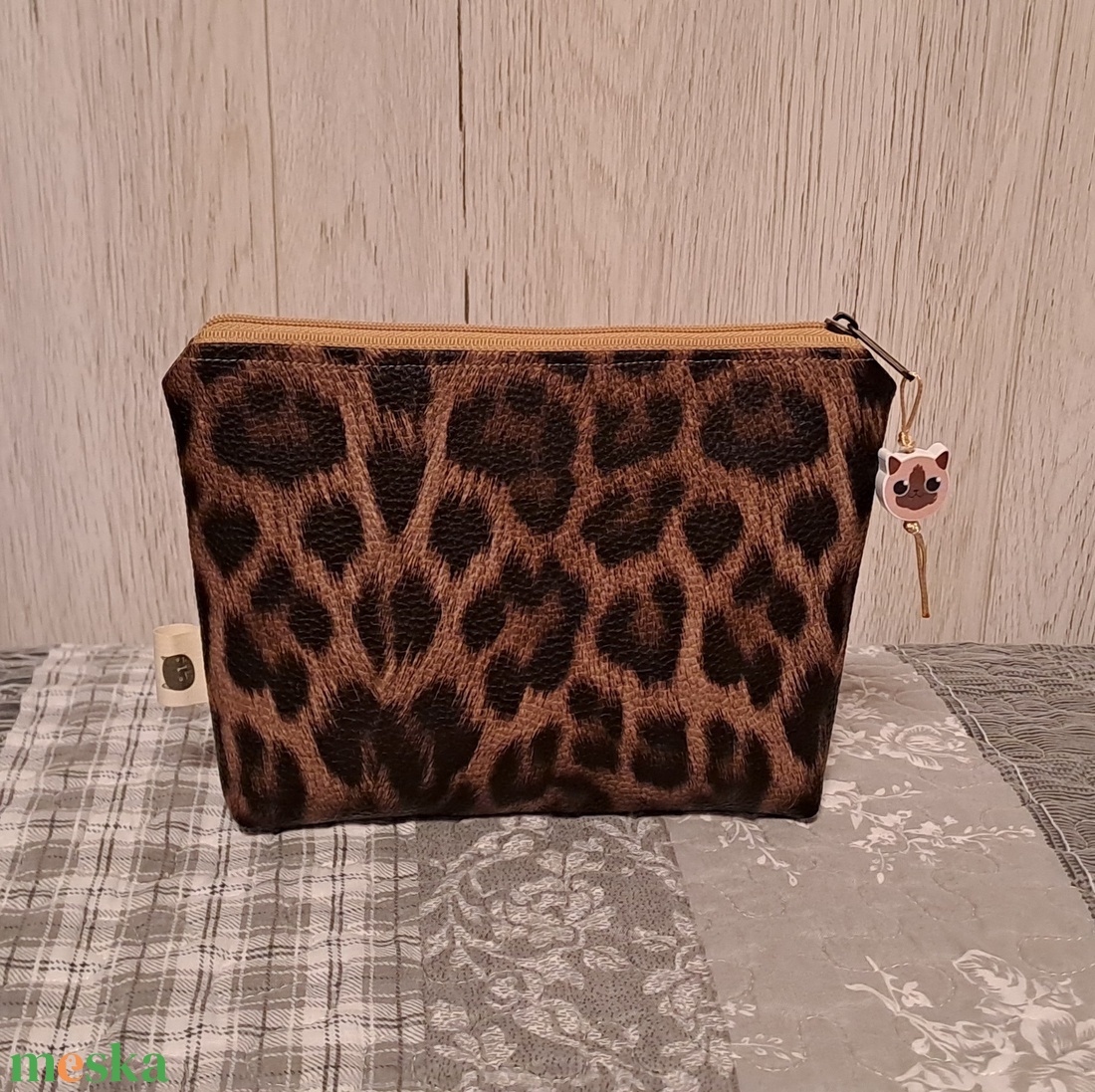 Párduc :) neszesszer/sminktáska/irattartó - táska & tok - neszesszer - Meska.hu