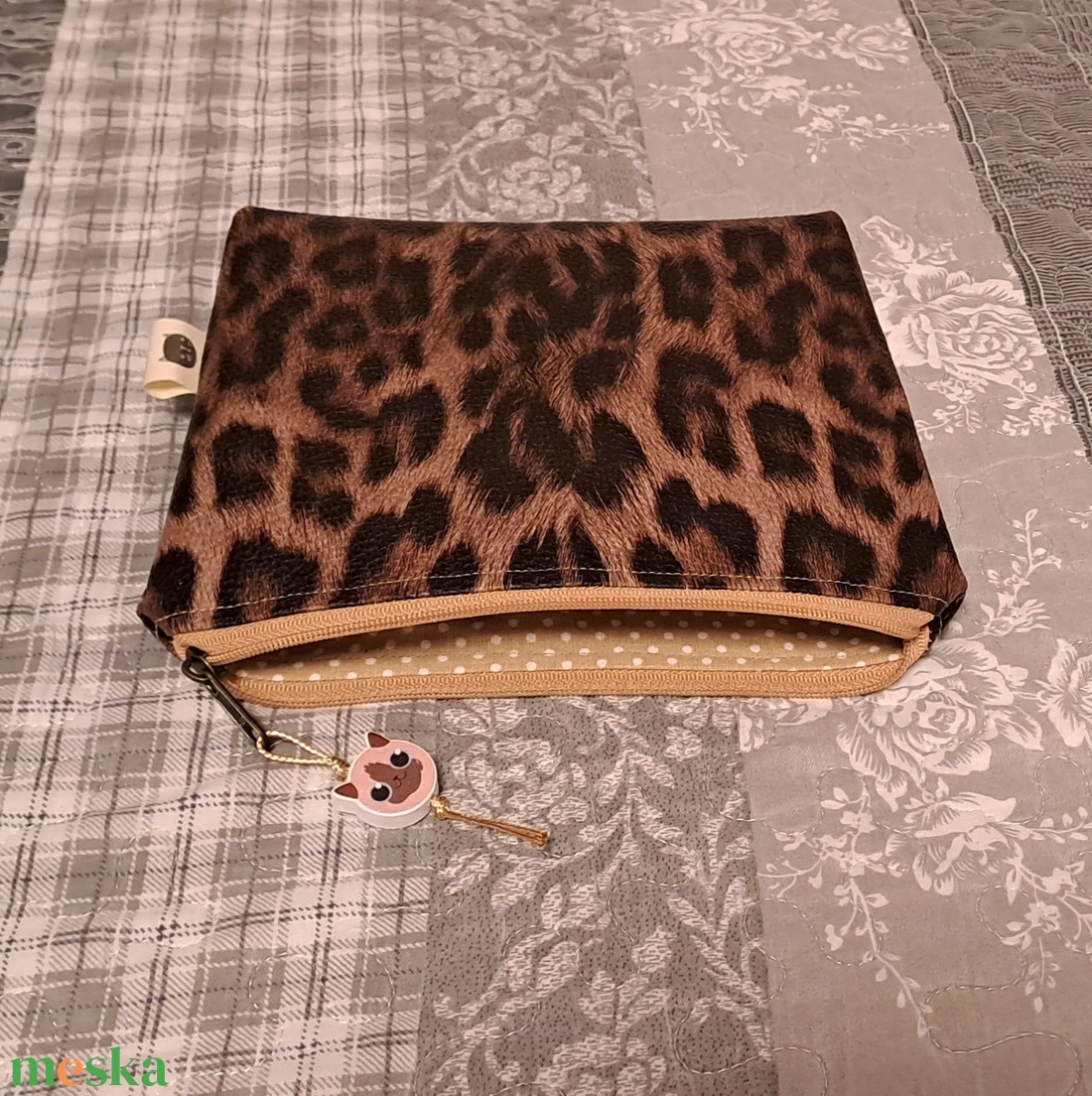 Párduc :) neszesszer/sminktáska/irattartó - táska & tok - neszesszer - Meska.hu