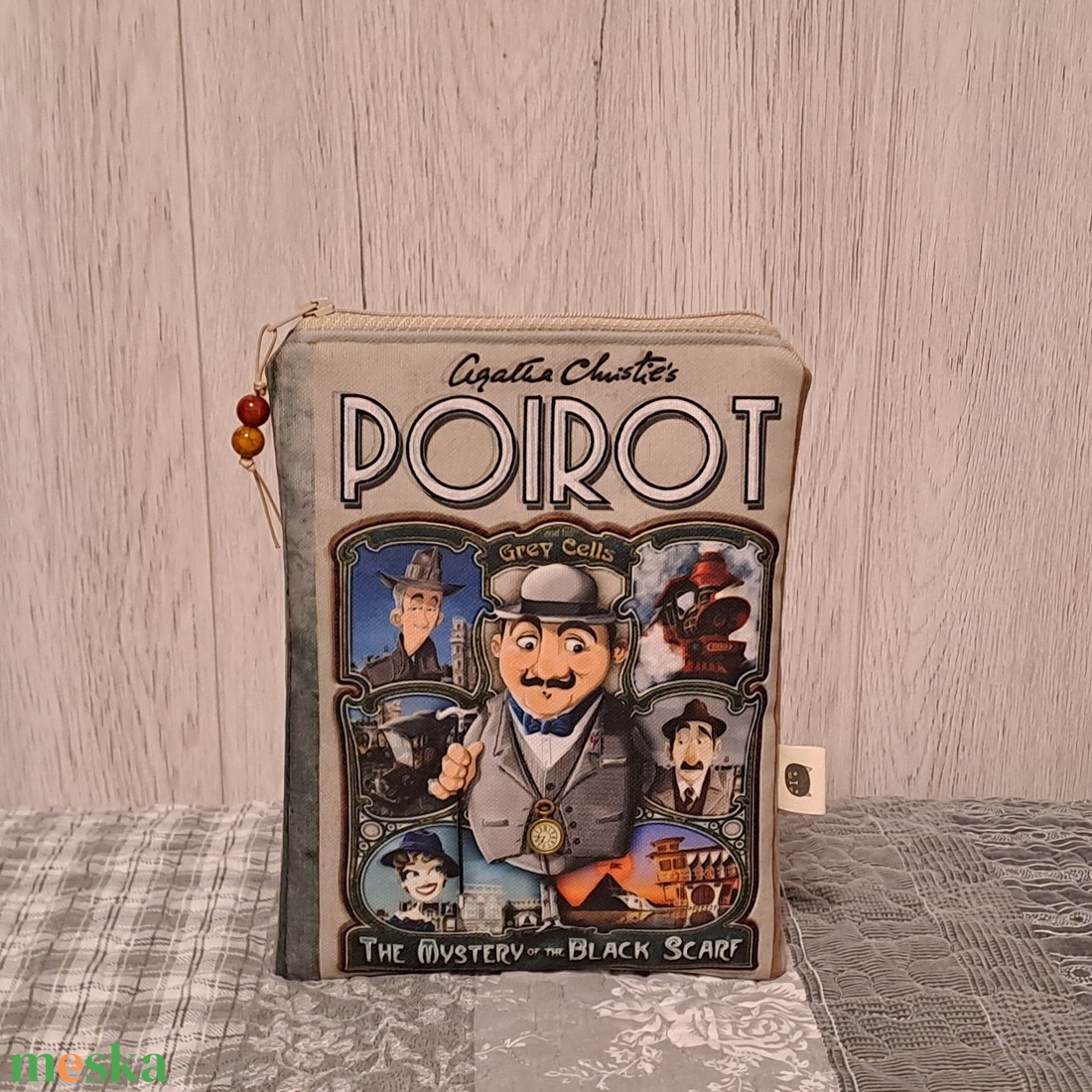 Poirot újra :) e-book/notesz tok - táska & tok - ebook & tablet tok - Meska.hu
