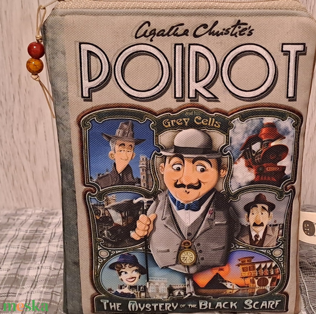 Poirot újra :) e-book/notesz tok - táska & tok - ebook & tablet tok - Meska.hu