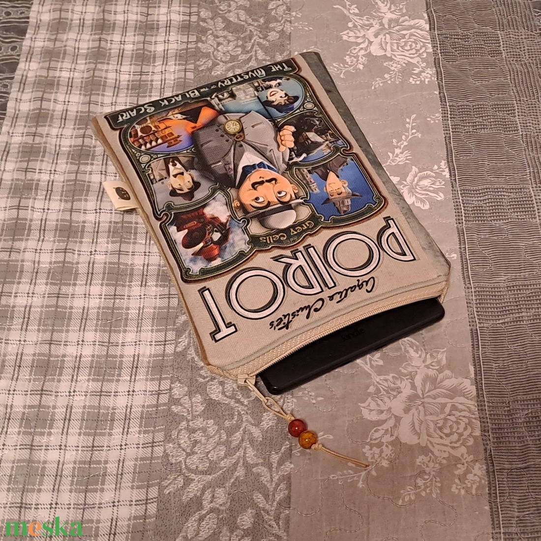 Poirot újra :) e-book/notesz tok - táska & tok - ebook & tablet tok - Meska.hu