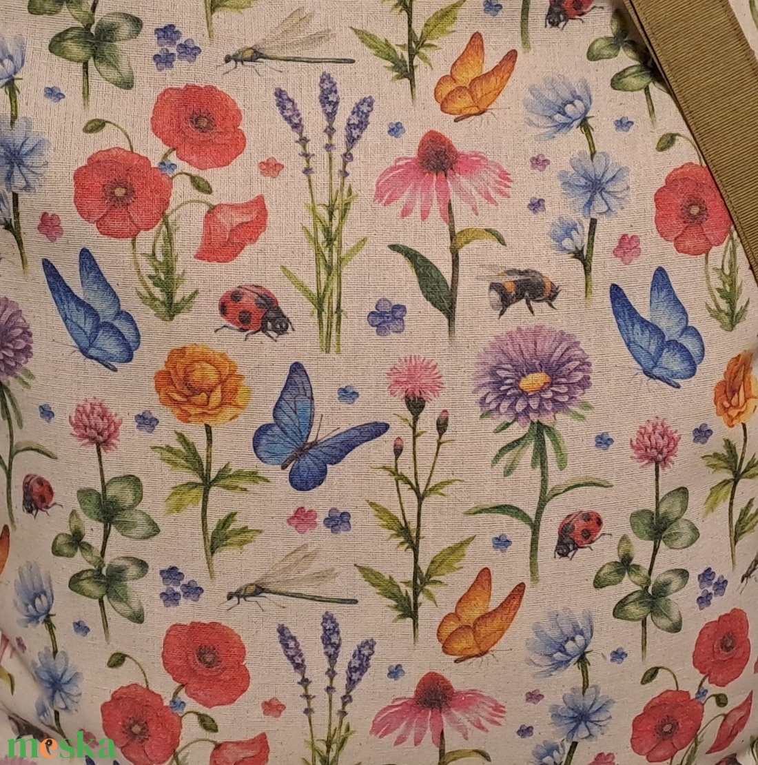 Virágos hangulat :) kifordítom-befordítom szatyor, ökotáska, válltáska - táska & tok - bevásárlás & shopper táska - shopper, textiltáska, szatyor - Meska.hu