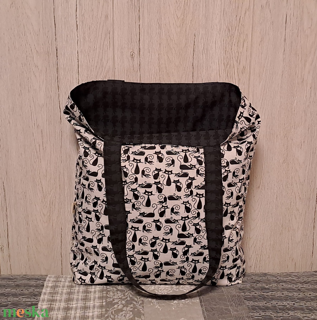 Vicces cicák :) kifordítom-befordítom szatyor, ökotáska, válltáska - táska & tok - bevásárlás & shopper táska - shopper, textiltáska, szatyor - Meska.hu