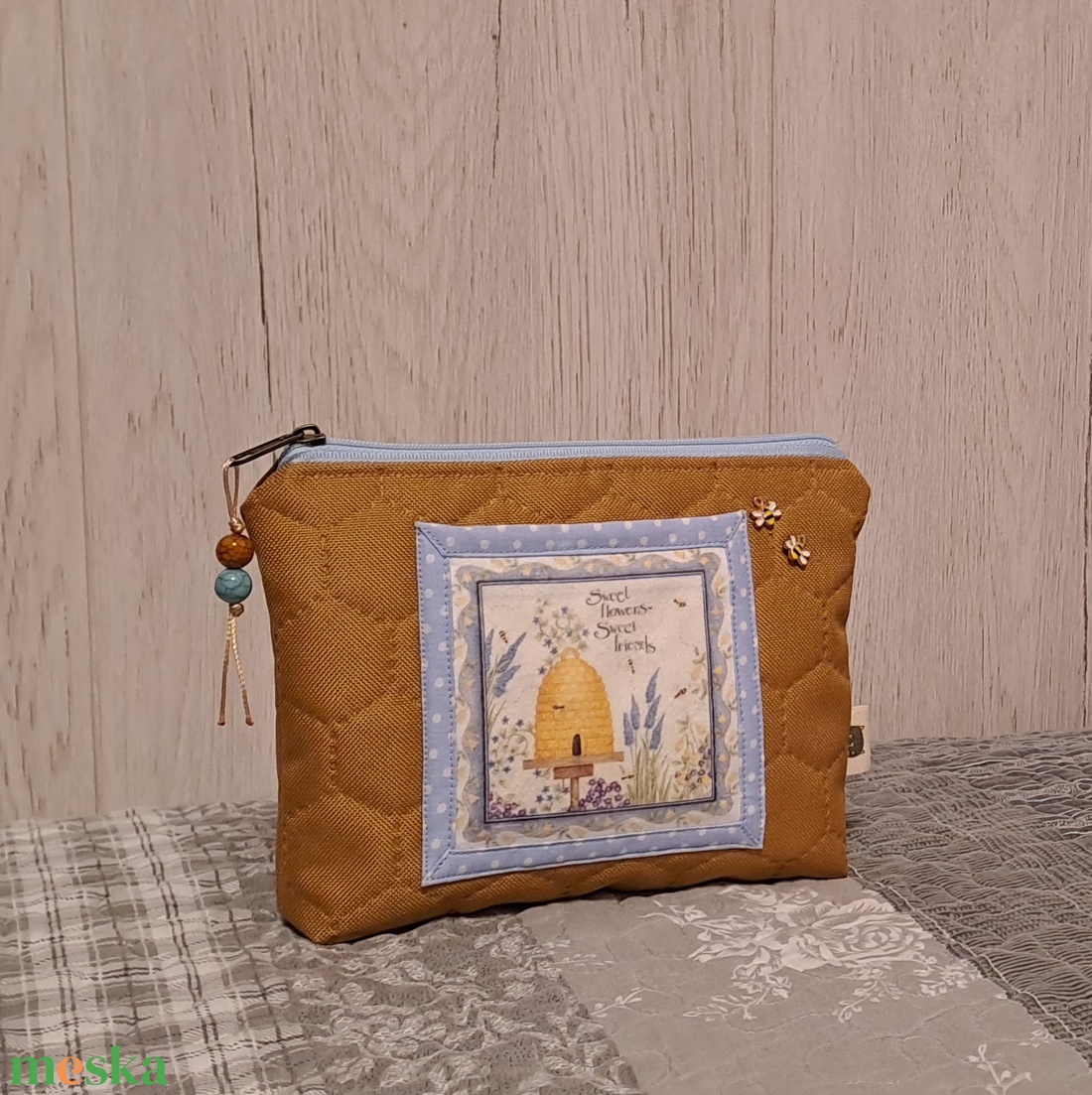 Bee happy  :) neszesszer/sminktáska/irattartó - táska & tok - neszesszer - Meska.hu