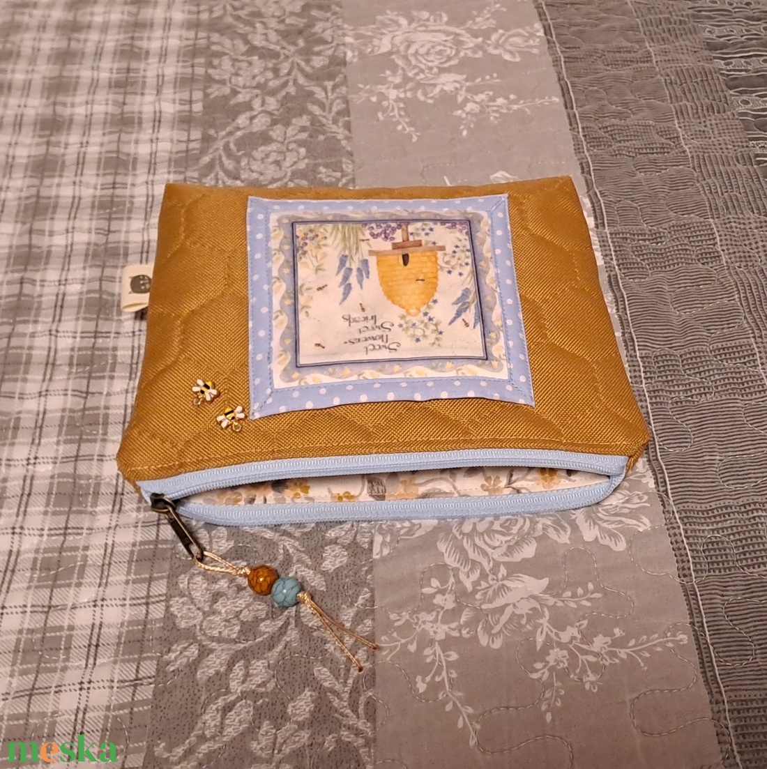 Bee happy  :) neszesszer/sminktáska/irattartó - táska & tok - neszesszer - Meska.hu