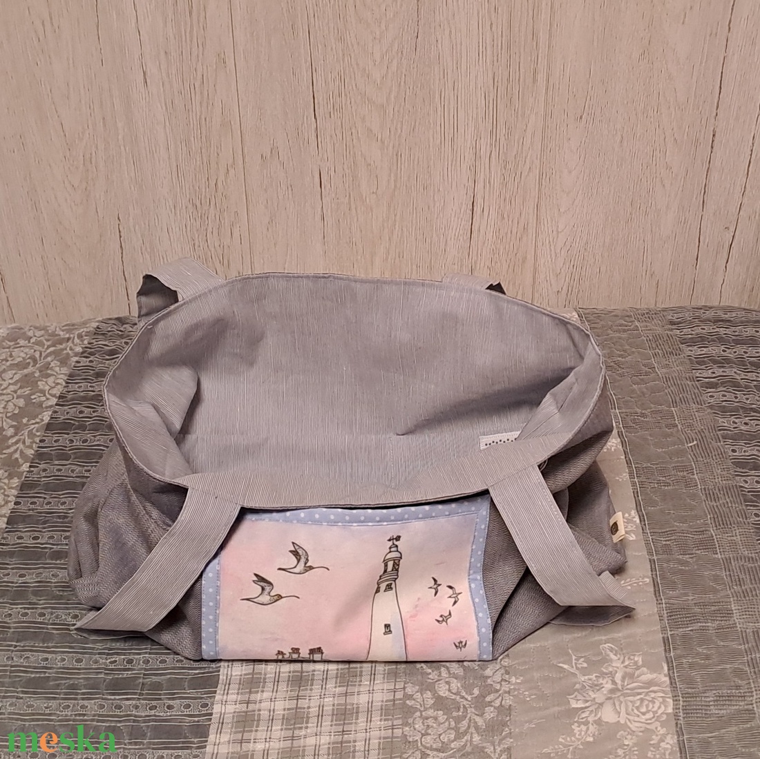 Hajnali féynek  :) szatyor, ökotáska, válltáska - táska & tok - bevásárlás & shopper táska - shopper, textiltáska, szatyor - Meska.hu