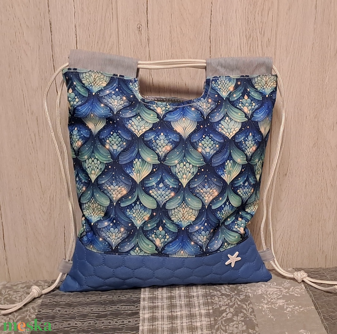 Sellő hatás :) - hátiszatyor, tornazsák, gymbag - táska & tok - hátizsák - tornazsák, gymbag - Meska.hu