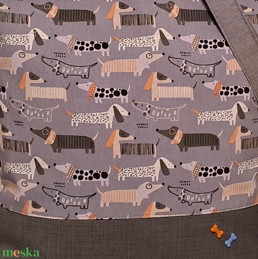 Virslikutyák 2.0 :) szatyor, ökotáska, válltáska - táska & tok - bevásárlás & shopper táska - shopper, textiltáska, szatyor - Meska.hu