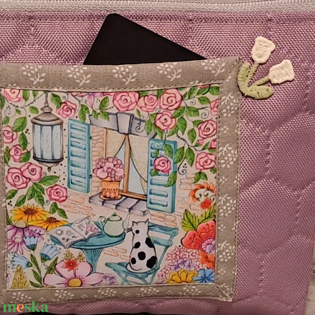 Virágos hangulat  :) neszesszer/sminktáska/irattartó - táska & tok - neszesszer - Meska.hu