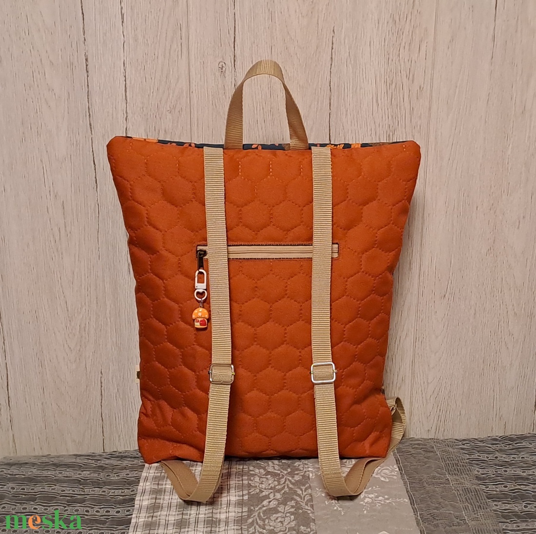 Rókás, házikós :) hátizsák/laptop hátizsák - táska & tok - hátizsák - hátizsák - Meska.hu