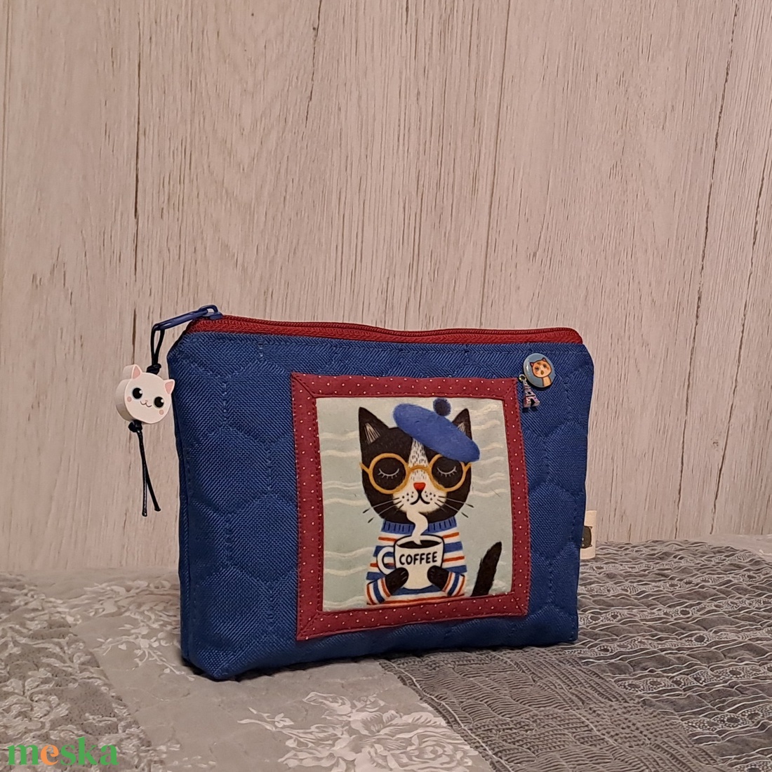 Franciás hangulat :) neszesszer/sminktáska/irattartó - táska & tok - neszesszer - Meska.hu