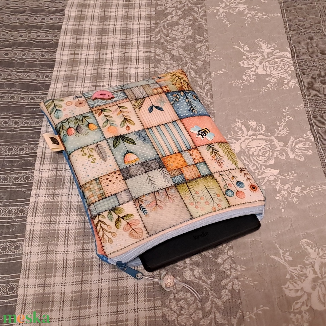 Tavaszi mozaik :) e-book/notesz tok - táska & tok - ebook & tablet tok - Meska.hu