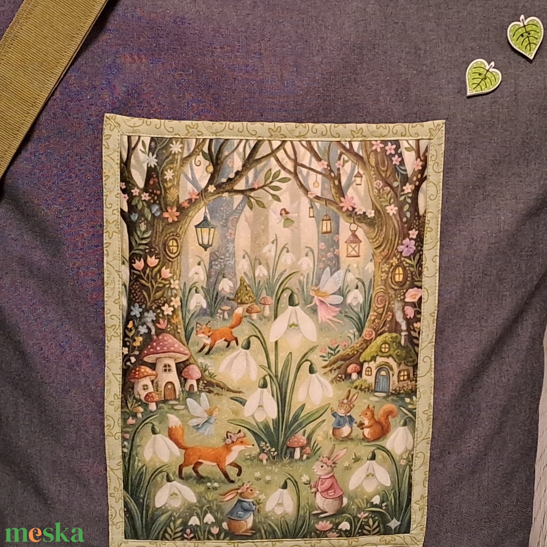 Tavaszi erdő  :) szatyor, ökotáska, válltáska - táska & tok - bevásárlás & shopper táska - shopper, textiltáska, szatyor - Meska.hu