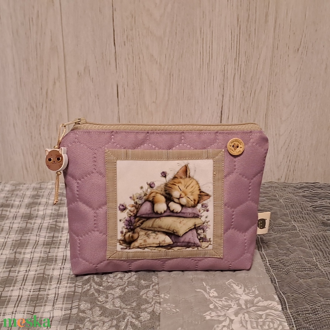 Relax cicamódra  :) neszesszer/sminktáska/irattartó - táska & tok - neszesszer - Meska.hu