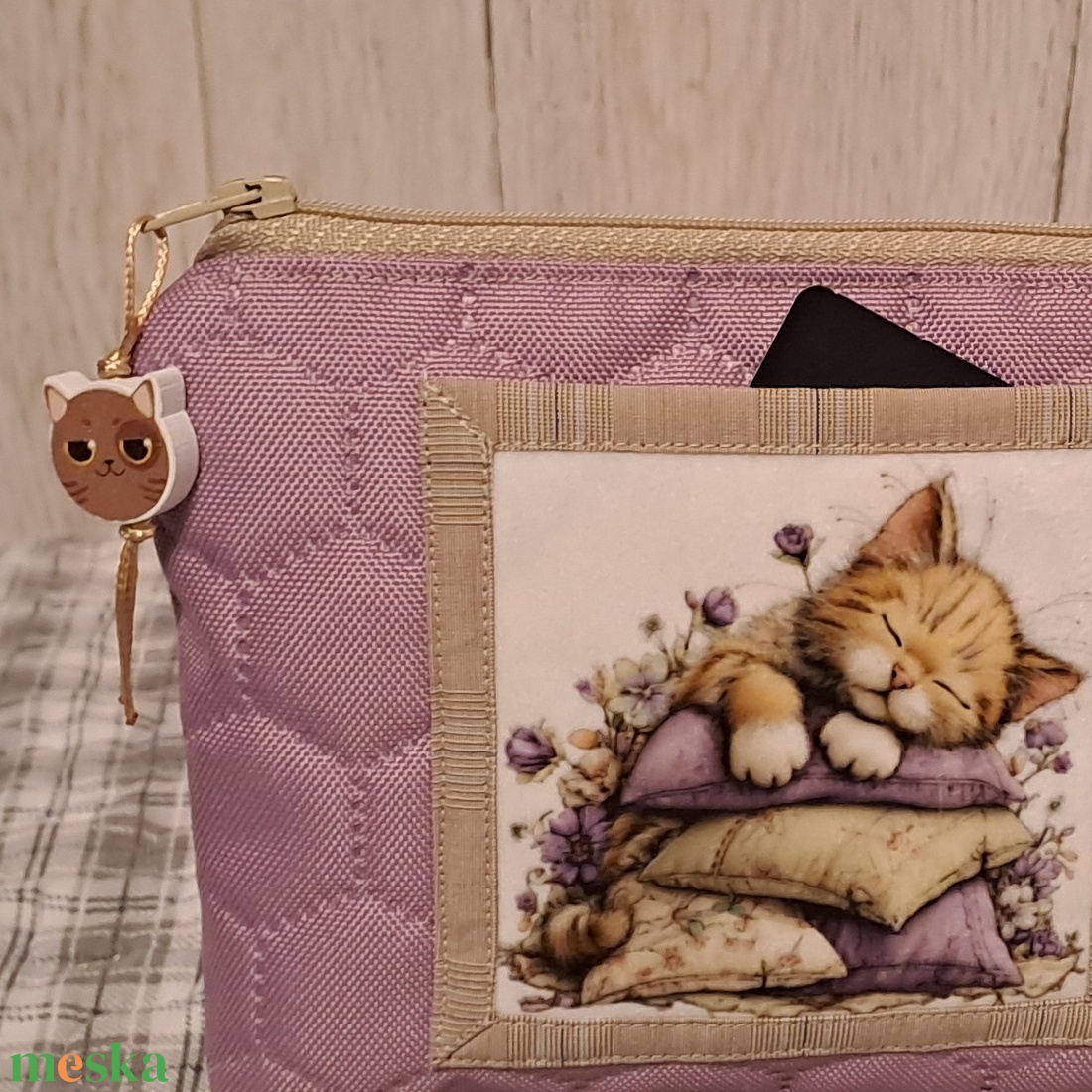 Relax cicamódra  :) neszesszer/sminktáska/irattartó - táska & tok - neszesszer - Meska.hu